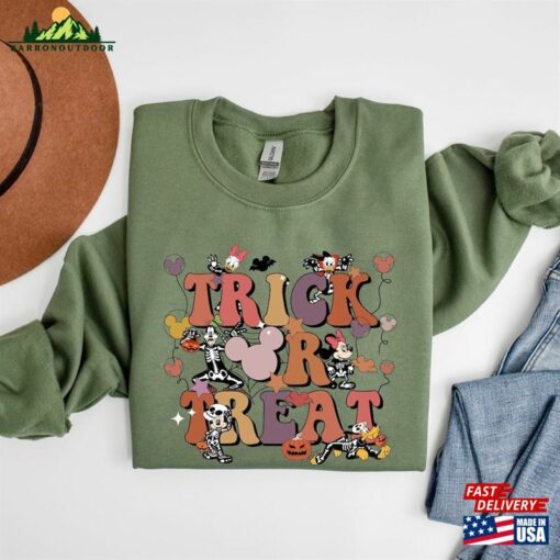 Trick Or Treat Disney Sweatshirt Halloween Shirt Witch Classic