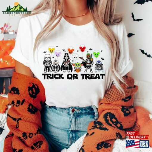 Trick Or Treat Disney Sweatshirt Halloween Star Wars Shirt Vintage Hoodie T-Shirt