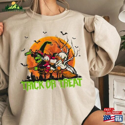 Trick Or Treat Ducktales Witch Hazel Huey Dewey Louie Comfort Colors T-Shirt Hoodie