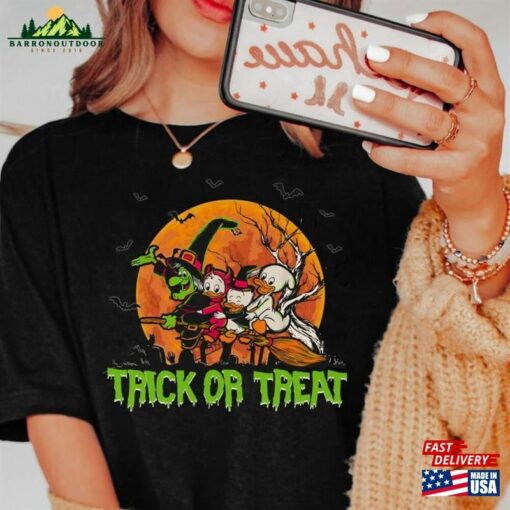 Trick Or Treat Ducktales Witch Hazel Huey Dewey Louie Comfort Colors T-Shirt Hoodie