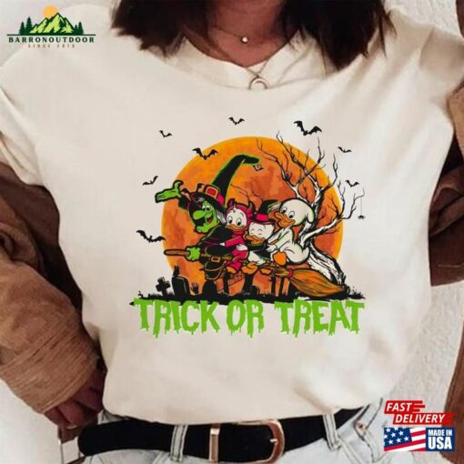 Trick Or Treat Ducktales Witch Hazel Huey Dewey Louie Comfort Colors T-Shirt Hoodie