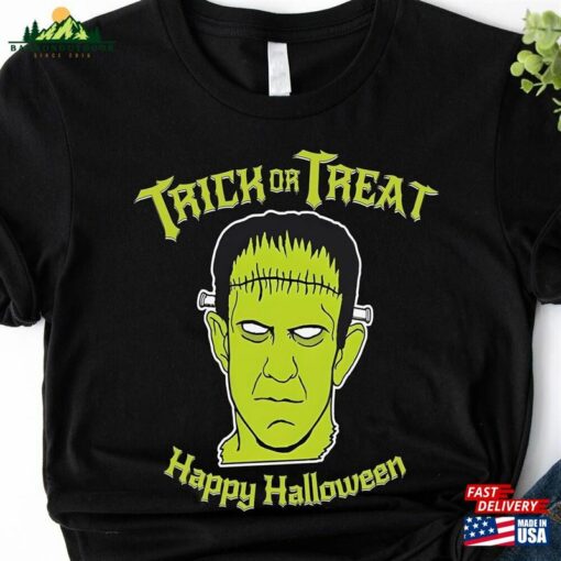 Trick Or Treat Frankenstein Monster Halloween Trending Unisex Shirt Sweatshirt Hoodie