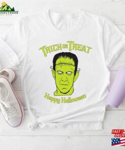 Trick Or Treat Frankenstein Monster Halloween Trending Unisex Shirt Sweatshirt Hoodie 4