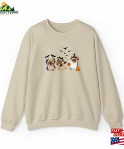 Trick Or Treat Halloween Pugs Sweatshirt Hoodie Unisex