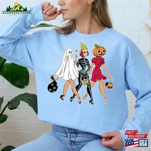 Trick Or Treat Halloween Sweatshirt Cool Spooky Season Shirt T-Shirt