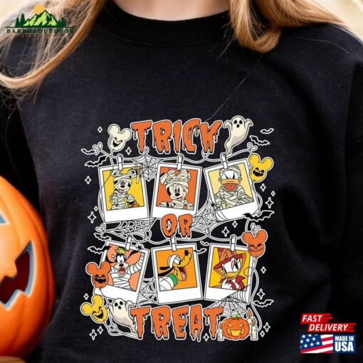 Trick Or Treat Halloween Sweatshirt Mickey And Friends Shirt Disney Mummy Costume Hoodie