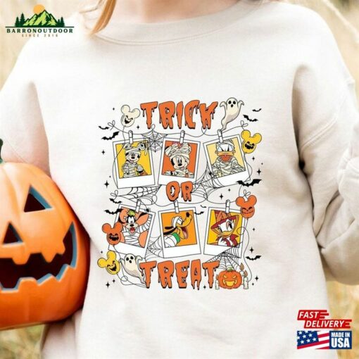 Trick Or Treat Halloween Sweatshirt Mickey And Friends Shirt Disney Mummy Costume Hoodie