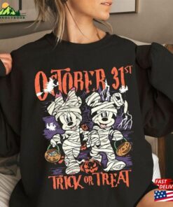 Trick Or Treat Mickey And Minnie Disney Shirt Mouse Halloween Classic Unisex