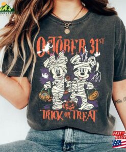 Trick Or Treat Mickey And Minnie Disney Shirt Mouse Halloween Classic Unisex 3