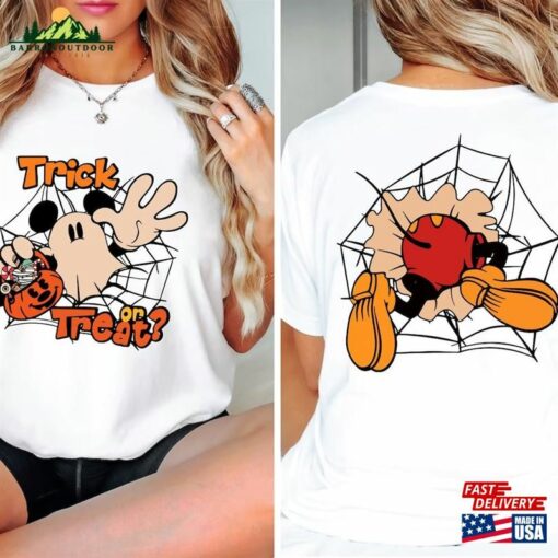 Trick Or Treat Shirt Mickey Halloween Disney T-Shirt Sweatshirt