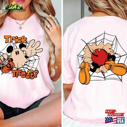 Trick Or Treat Shirt Mickey Halloween Disney T-Shirt Sweatshirt