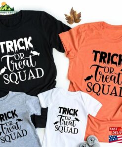 Trick Or Treat Squad Shirt Halloween Tee Family T-Shirt Sweatshirt Hoodie