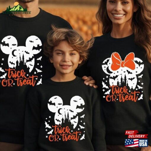 Trick Or Treat Squad Sweatshirt Disney Halloween Family Shirt Tee Unisex