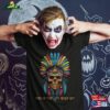 Trick Or Treat With Indigen Beat Horror Skull Native American Funny Halloween 2023 Proud Indigenous Indian T-Shirt Classic