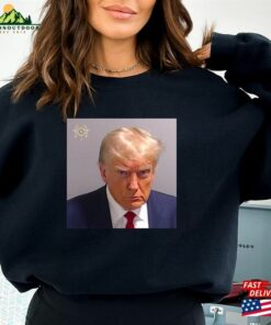 Trump Mugshot 2023 Sweatshirt Donald Meme Hoodie Unisex