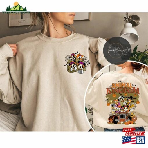 Two Sided Disney Animal Kingdom Halloween Shirt Mickey Classic Hoodie