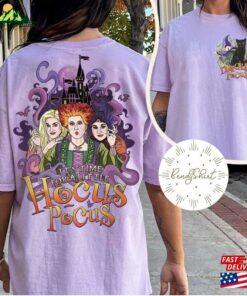 Two Sided Disney Halloween Hocus Pocus Shirt Personalized Sanderson Sisters Witch Black Cat T Shirt Hoodie 3