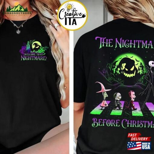 Two Sided Disney Halloween Oogie Boogie Bash 2023 Shirt The Nightmare Before Christmas Man Sweatshirt T-Shirt
