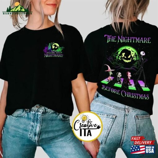 Two Sided Disney Halloween Oogie Boogie Bash 2023 Shirt The Nightmare Before Christmas Man Sweatshirt T-Shirt