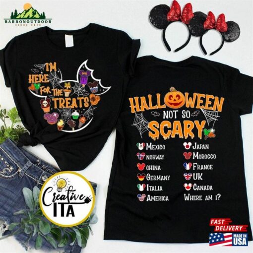 Two Sided Disney Halloween Snacks Shirt I Hoodie Unisex