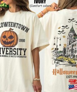Two Sided Halloweentown University Shirt Retro Halloween Town Est 1998 Comfort Colors Sweatshirt Unisex