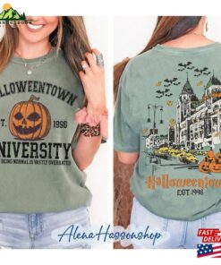 Two Sided Halloweentown University Shirt Retro Halloween Town Est 1998 Comfort Colors Sweatshirt Unisex 3