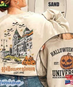 Two Sided Halloweentown University Shirt Retro Halloween Town Est 1998 Comfort Colors Sweatshirt Unisex 4