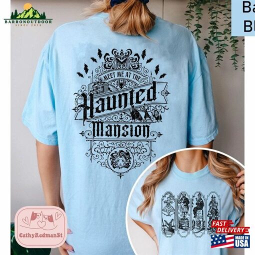 Two Sided Haunted Mansion Comfort Colors Shirt Retro The Stretching Room Classic T-Shirt