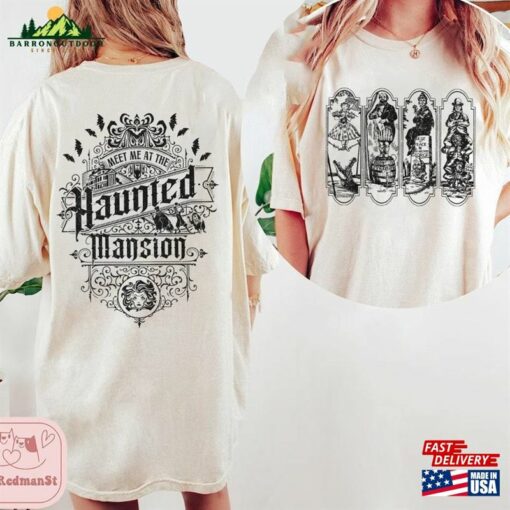 Two Sided Haunted Mansion Comfort Colors Shirt Retro The Stretching Room Classic T-Shirt