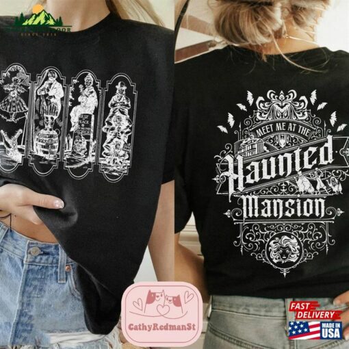 Two Sided Haunted Mansion Comfort Colors Shirt Retro The Stretching Room Classic T-Shirt