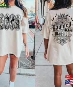 Two Sided Haunted Mansion Comfort Colors Shirt Retro The Stretching Room Foolish Mortals T-Shirt Unisex