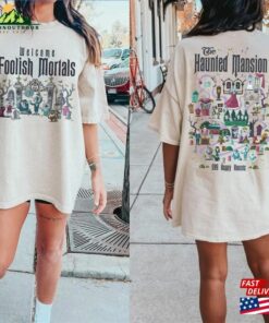 Two Sided Haunted Mansion Comfort Colors Shirt The Map Hoodie Sweatshirt