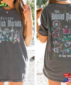Two Sided Haunted Mansion Comfort Colors Shirt The Map Hoodie Sweatshirt