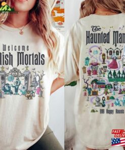 Two Sided Haunted Mansion Comfort Colors Shirt The Map Hoodie Sweatshirt 3