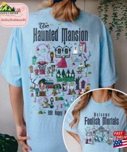 Two Sided Haunted Mansion Comfort Colors Shirt The Map T Shirt Sweatshirt 3