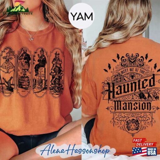 Two Sided Haunted Mansion Comfort Colors Shirt Vintage Stretching Room Sweatshirt Classic