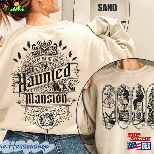 Two Sided Haunted Mansion Comfort Colors Shirt Vintage Stretching Room Sweatshirt Classic