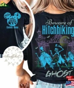 Two Sided Mickey Ears Disney Halloween The Haunted Mansion Shirt Personalized Vintage Beware Of Hitchhiking Ghosts Classic Hoodie 2 Two Sided Mickey Ears Disney Halloween The Haunted Mansion Shirt Personalized Vintage Beware Of Hitchhiking Ghosts Classic Hoodie 3