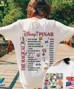 Two Sided Retro Magical The Pixar Tour Shirt Eras Unisex Sweatshirt