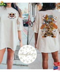 Two Sided Vintage Disney Animal Kingdom Halloween Shirt Retro Mickey And Friends Safari Mode Sweatshirt Classic
