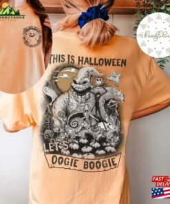 Two Sided Vintage Disney Oogie Boogie Shirt Retro The Nightmare Before Christmas Jack Sally Hoodie Sweatshirt
