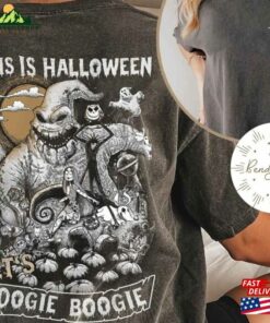 Two Sided Vintage Disney Oogie Boogie Shirt Retro The Nightmare Before Christmas Jack Sally Hoodie Sweatshirt