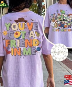 Two Sided Vintage Disney Toy Story Halloween You’ve Got A Friend In Me Shirt Sweatshirt Classic