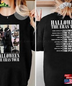 Two Sided Vintage Halloween Characters The Horror Tour Sweatshirt Universal Studios Nights 2023 Hoodie Classic 2 Two Sided Vintage Halloween Characters The Horror Tour Sweatshirt Universal Studios Nights 2023 Hoodie Classic 3