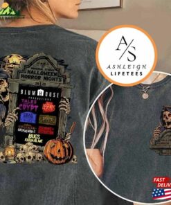 Two Sided Vintage Universal Studios Halloween Horror Nights 2023 Shirt Movie Character Costume Unisex Classic