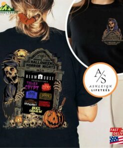 Two Sided Vintage Universal Studios Halloween Horror Nights 2023 Shirt Movie Character Costume Unisex Classic 4