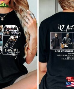 U2 Band Achtung Baby Live At Sphere Tour 2023 T-Shirt Signature Shirt Graphic Unisex Sweatshirt