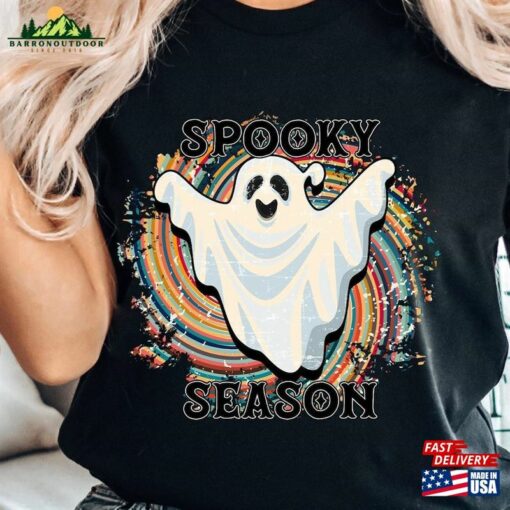 Uniisex Retro Halloween T Shirt Ghost Unisex Classic