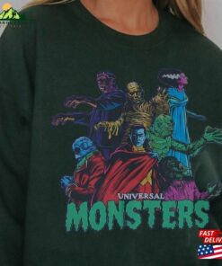 Universal Monsters Collage Shirts Vintage Ghost Halloween T Shirt Sweatshirt Unisex