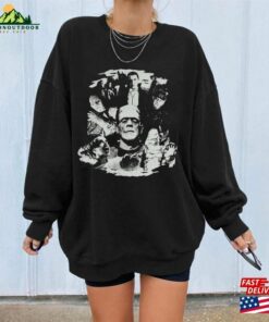 Universal Monsters Group Halloween Horror Nights Shirt Retro Characters Scary Movie Costume Classic Unisex Universal Monsters Group Halloween Horror Nights Shirt Retro Characters Scary Movie Costume Classic Unisex